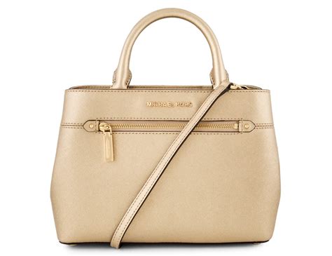 hailee satchel michael kors|Michael Kors Hailee Bag XS Satchel Leather Pale Gold .